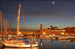 Harbour at sunset